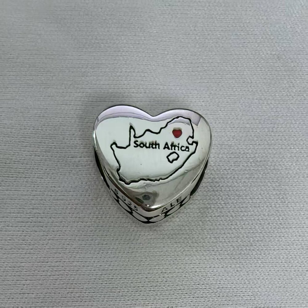 Pandora South Africa Exclusive Travel Heart Charm Pendant, S925 Silver Jewelry